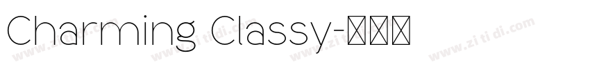 Charming Classy字体转换